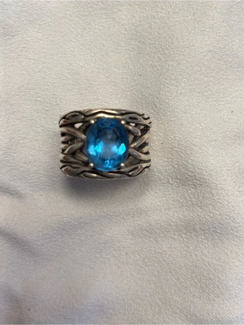 EFFY Blue Topaz Sterling Silver Ring